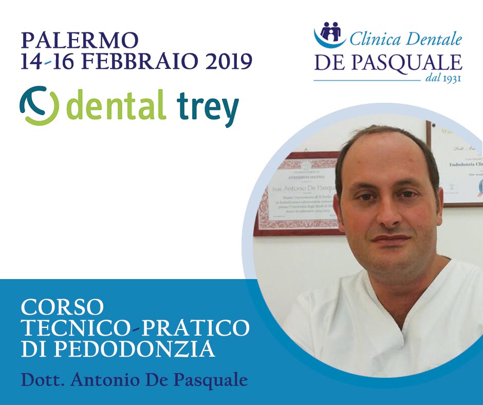 Il dottor Antonio De Pasquale relatore al corso teorico-pratico di pedodonzia a Palermo